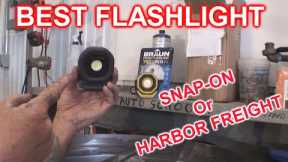 SNAP-ON Trash's  Harbor Freight - Who Has The BEST FLASHLIGHT Competition! ????